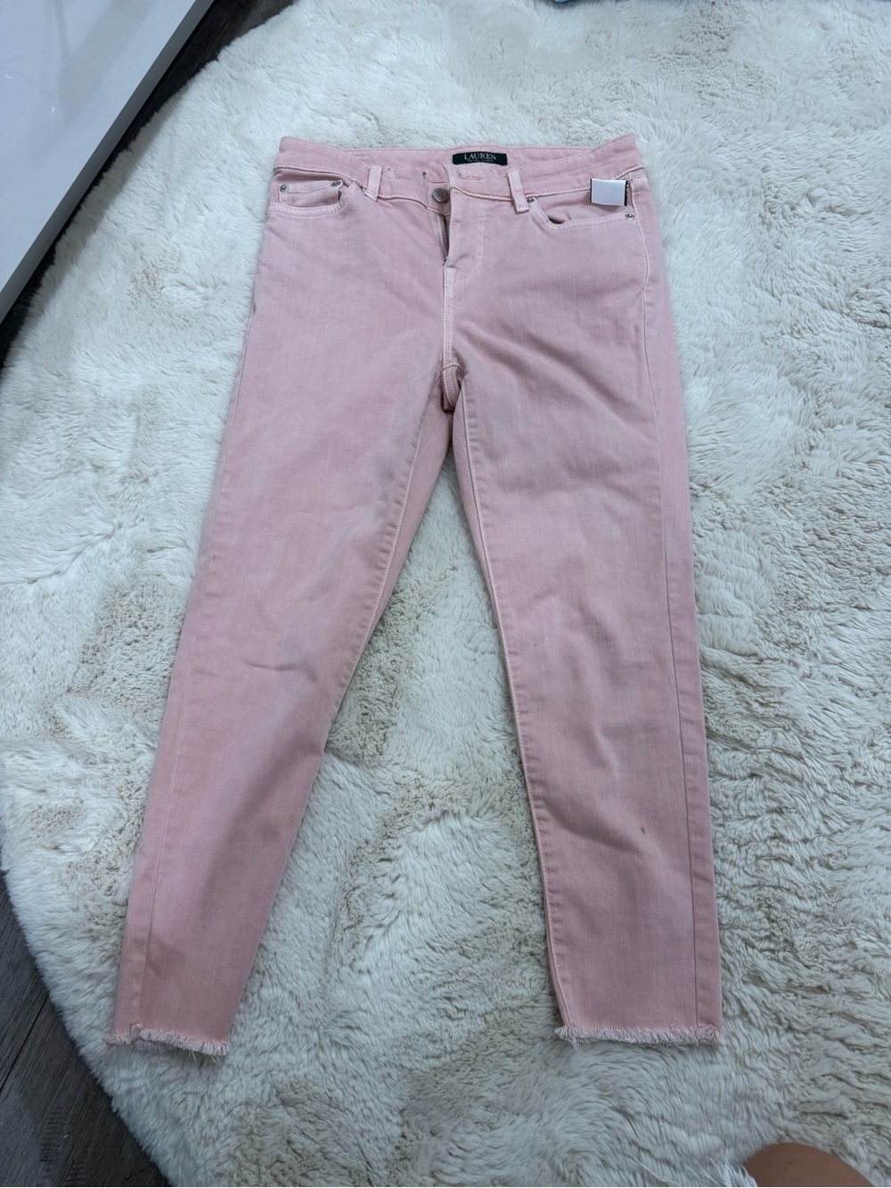 Ralph Lauren pink/blush jeans. Size 4 p